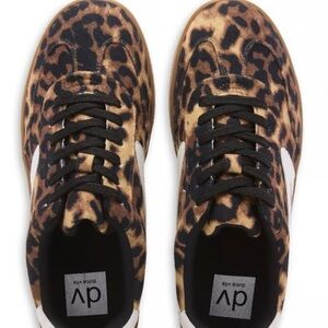 DV by Dolce Vita Leopard-Print Lace-Up Sneakers - Brown & Black- Quantum Charm
